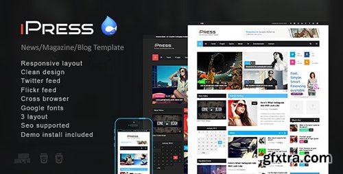 ThemeForest - iPress - Responsive News/Magazine Drupal theme ThemeForest - iPress - Responsive News/Magazine Drupal theme