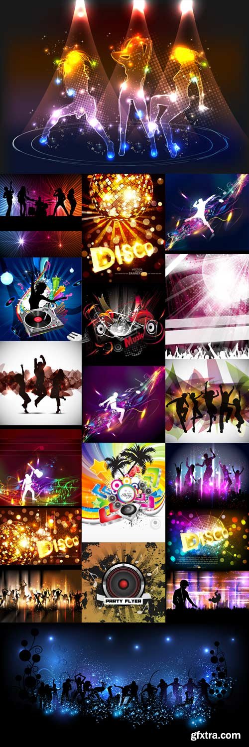 Music dance disco posters