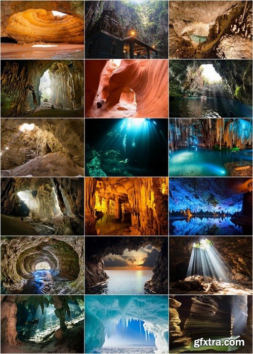 Inside a beautiful cave Stock images - 25 HQ Jpg