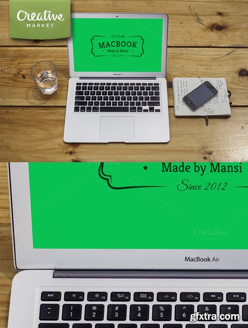 CreativeMarket - Mockup for MacBook Air 2