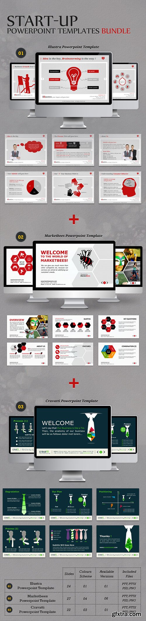GraphicRiver - Start-up Powerpoint Templates Bundle