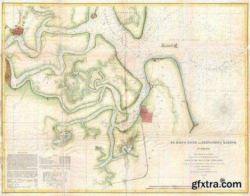Vintage map 1,25 x UHQ JPEG