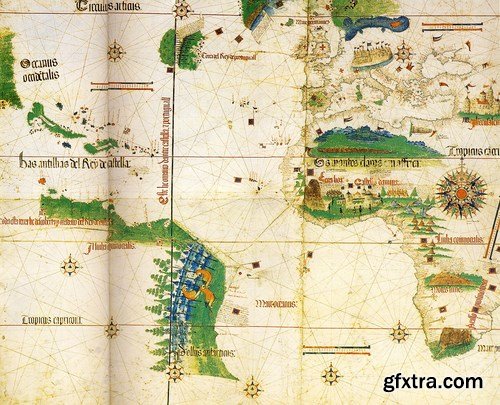 Vintage map 1,25 x UHQ JPEG