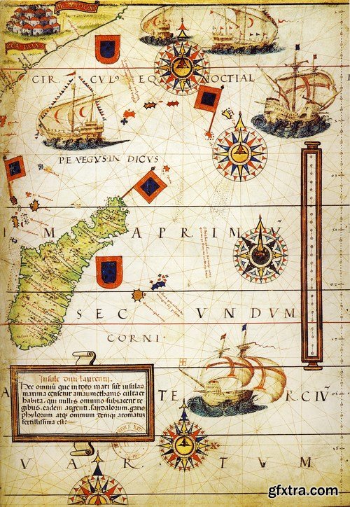 Vintage map 1,25 x UHQ JPEG
