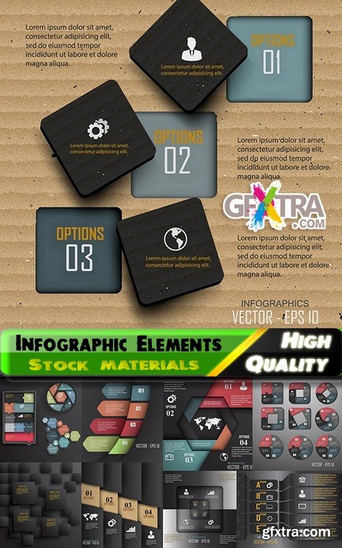 Infographic Design Elements in vector set from stock #87 - 25 Eps