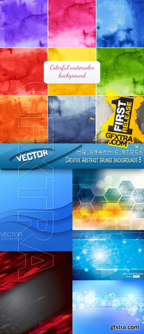 Stock Vector - Creative Abstract grunge backgrounds 8
