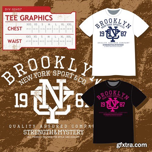 T-Shirts Design Collection, 25xEPS
