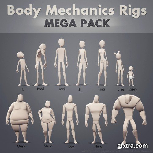 Gumroad - Body Mechanic Rigs Mega Pack 1.1 Gumroad - Body Mechanic Rigs Mega Pack 1.1