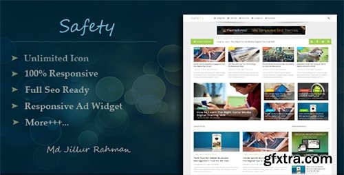 ThemeForest - Safety v1.1 - Responsive MultiPurpose Blogger Template ThemeForest - Safety v1.1 - Responsive MultiPurpose Blogger Template
