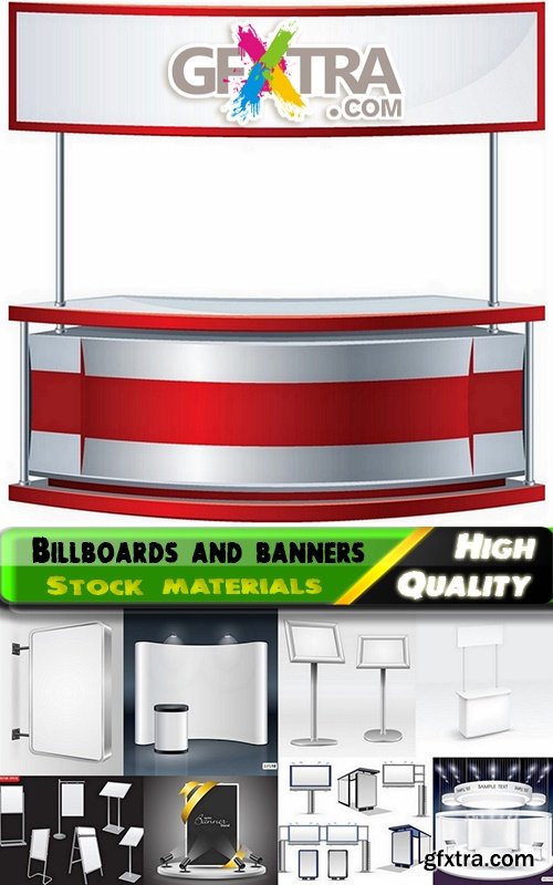 Billboards and banners in vector from stock - 25 Eps
