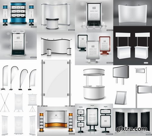 Billboards and banners in vector from stock - 25 Eps