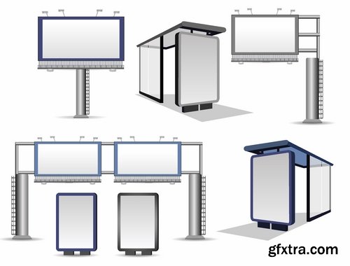 Billboards and banners in vector from stock - 25 Eps