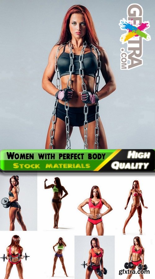 Fitness women with perfect body Stock images - 25 HQ Jpg