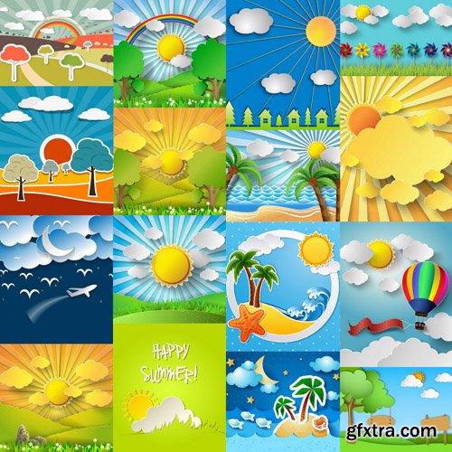 Landscape Of Paper #2 - 25 Vector