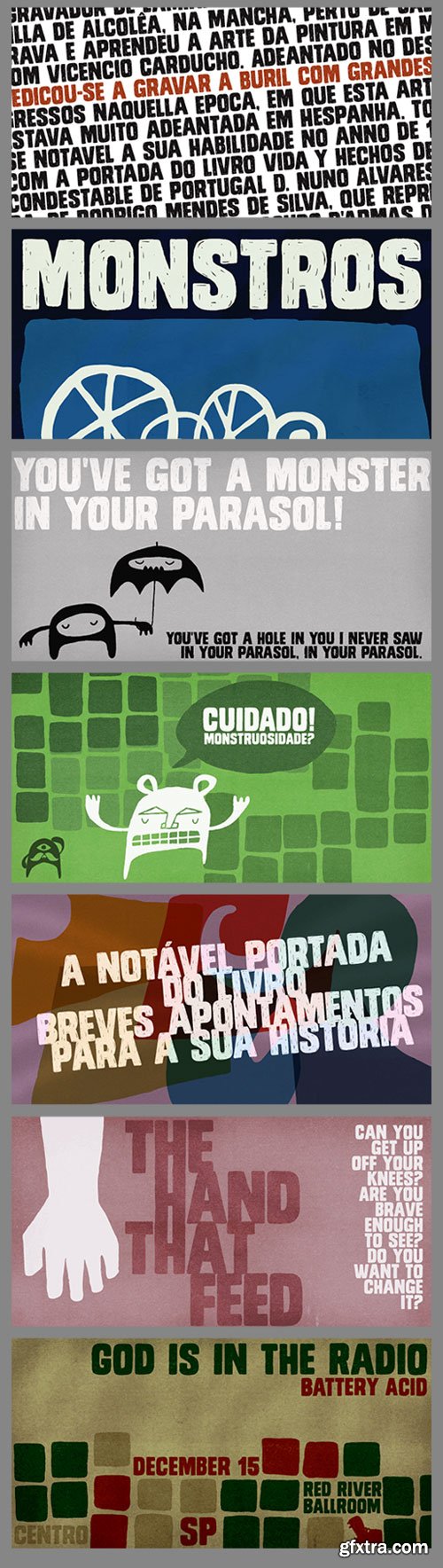 Monstro 4xOTF with Webfonts $48