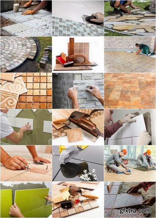 Tile Installation and home repair Stock images - 25 HQ Jpg