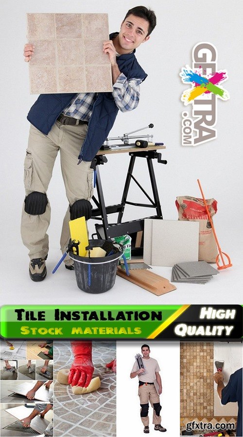 Tile Installation and home repair Stock images - 25 HQ Jpg