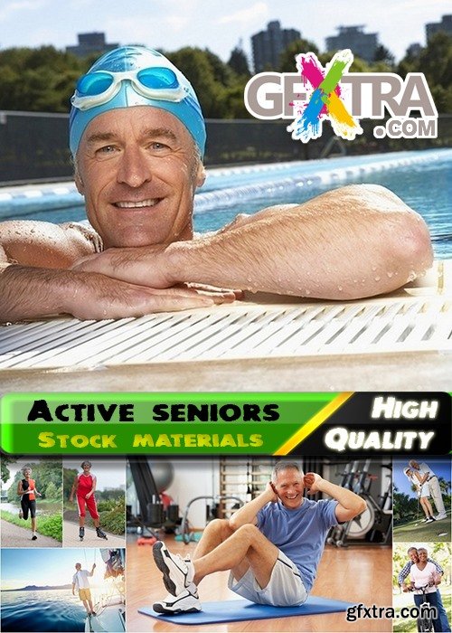 Active seniors and sport old people Stock images - 25 HQ Jpg
