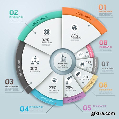 Collection of Infographics Vol.138, 15xEPS
