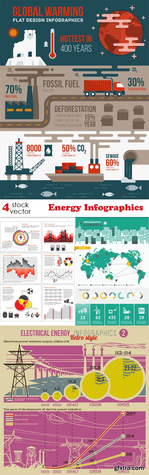 Vectors - Energy Infographics
