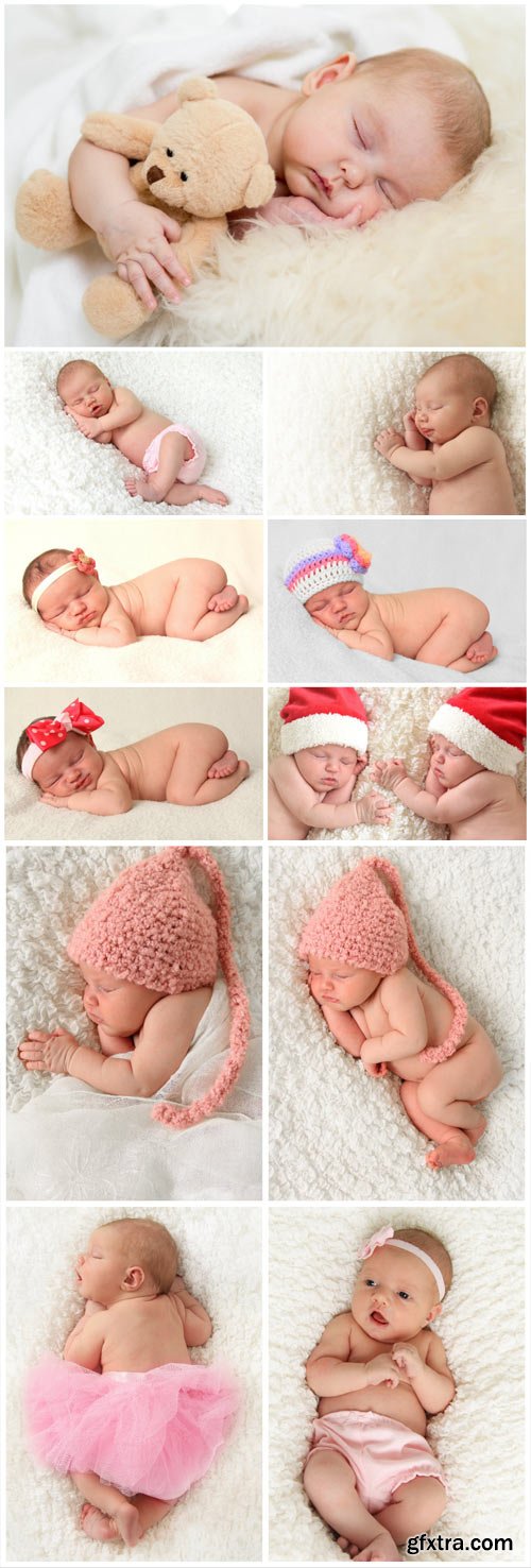 Sleeping little children - Stock photo Sleeping little children - Stock photo