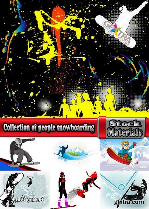 Collection of people snowboarding 25 Eps
