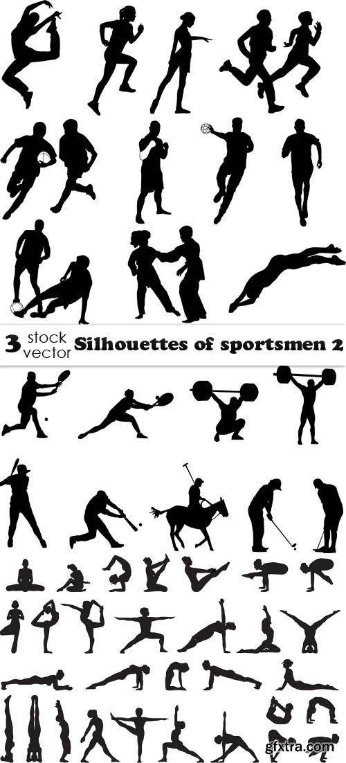 Vectors - Silhouettes of sportsmen 2
