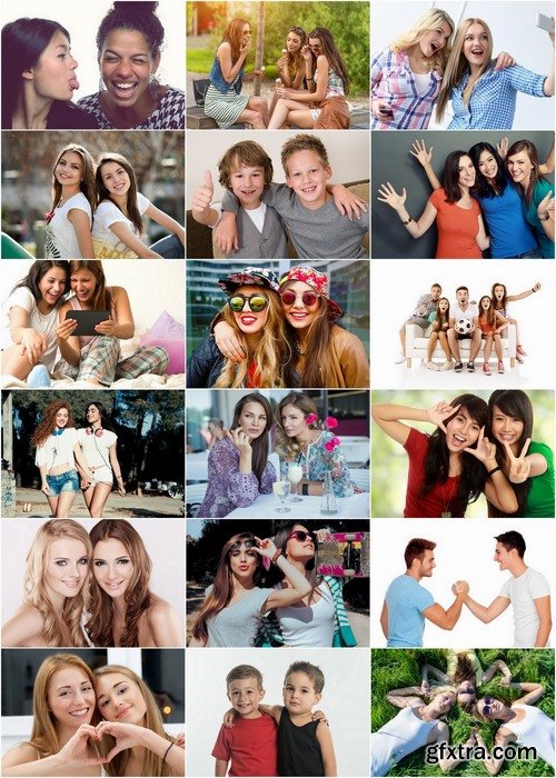 Best friends teenagers and kids Stock images - 25 HQ Jpg