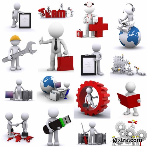 3D People Collection - 25 HQ Images