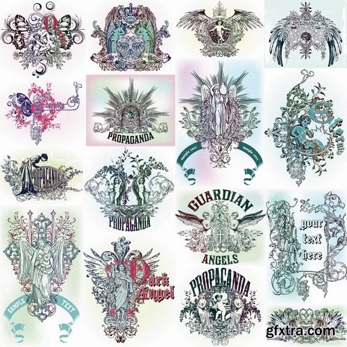 T-shirt prints design in vector from stock #11 - 25 Eps