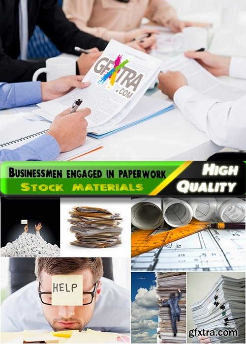 Businessmen engaged in paperwork Stock images - 25 HQ Jpg