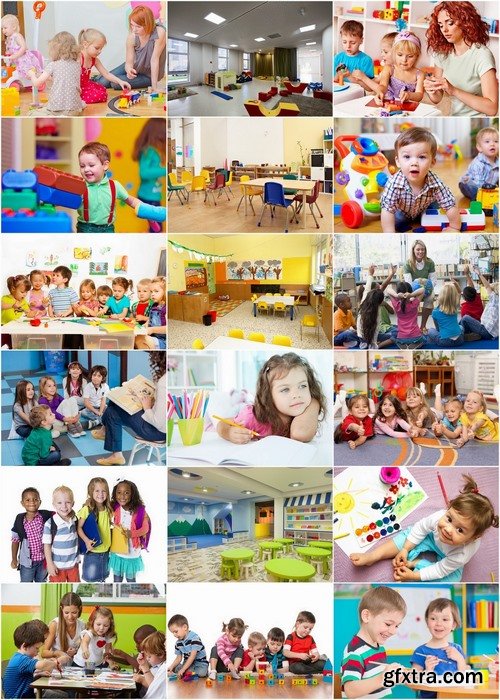 Kindergarten interior and development of preschool children - 25 HQ Jpg