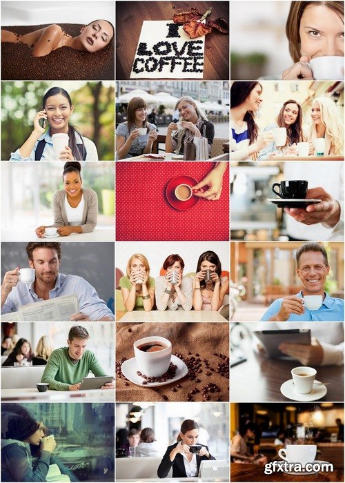 People with delicious coffee Stock images - 25 HQ Jpg
