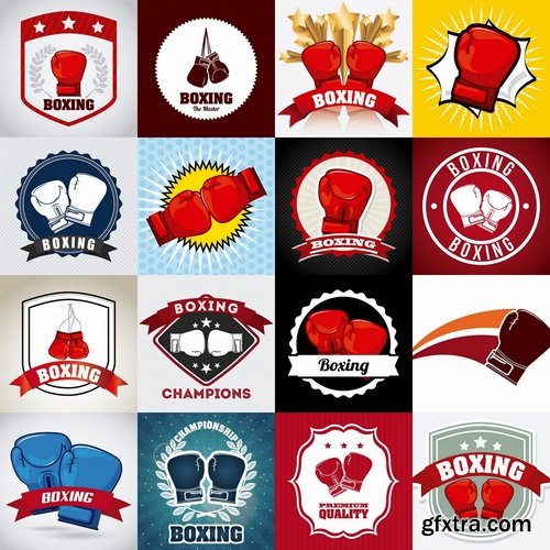 Collection of logos Boxing 25 Eps