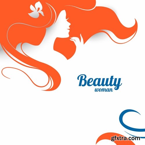 Collection of beautiful girls vector image 25 Eps
