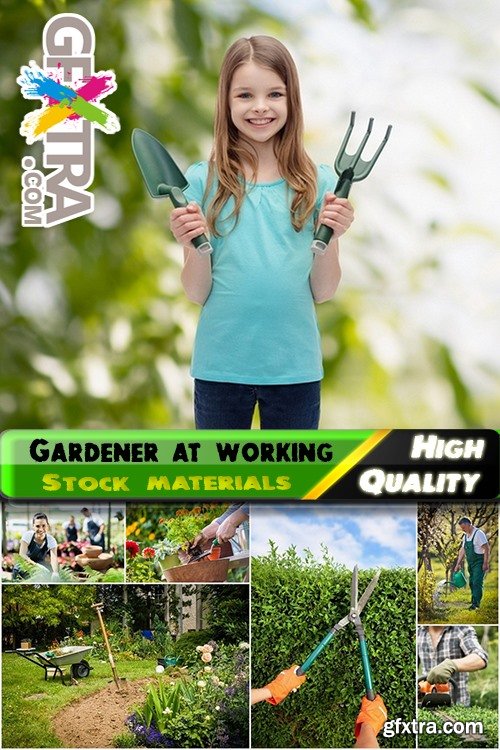 Gardener at working Stock images - 25 HQ Jpg