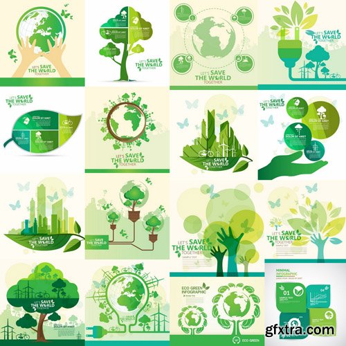 ECO Design Elements #4 - 25 Vector