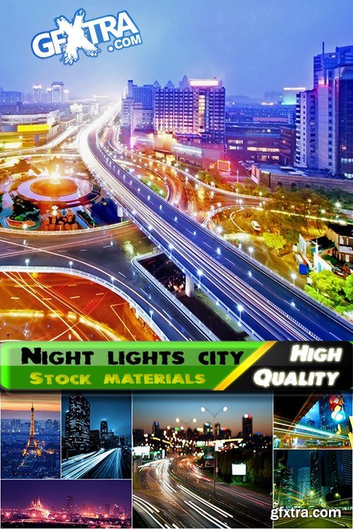 Night lights city Stock images - 25 HQ Jpg