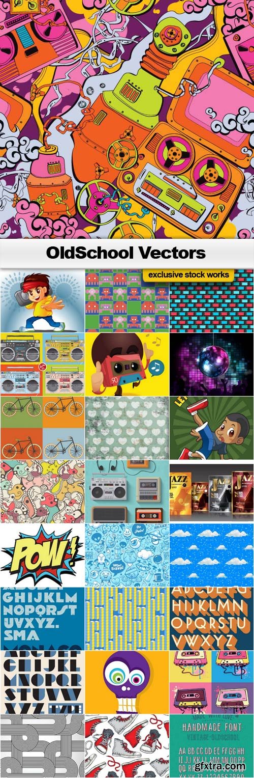 Oldschool Vectors - 25x EPS