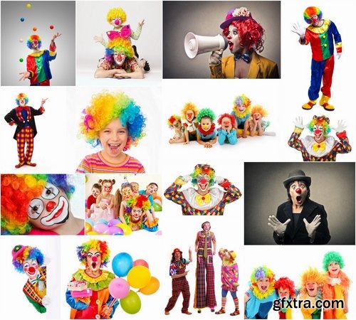 Colorful funny clowns Stock images - 25 HQ Jpg