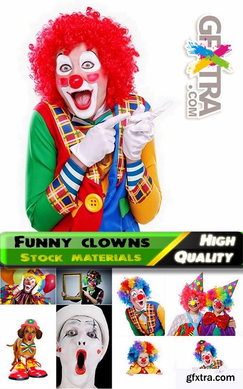 Colorful funny clowns Stock images - 25 HQ Jpg