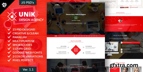 ThemeForest - UNiK - Multi-Purpose Parallax Template