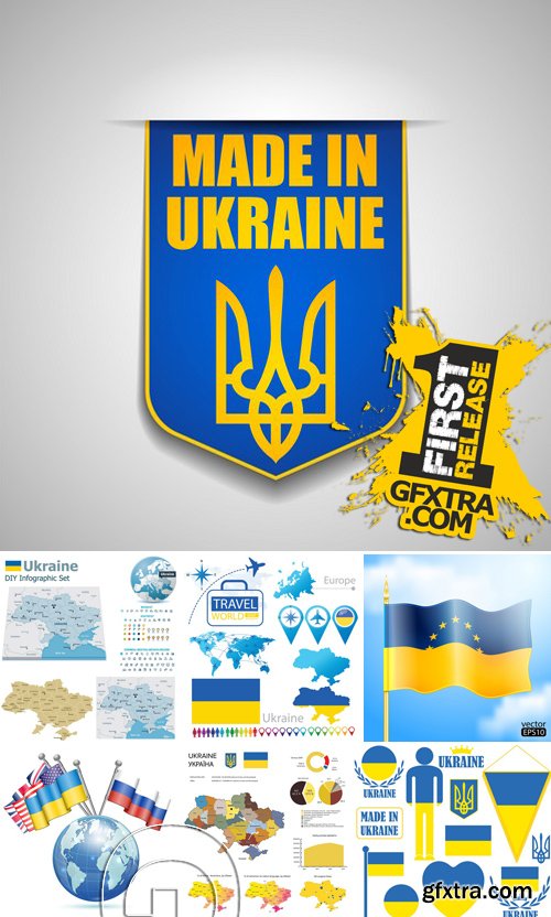Stock Vectors - Ukraine, 25xEPS