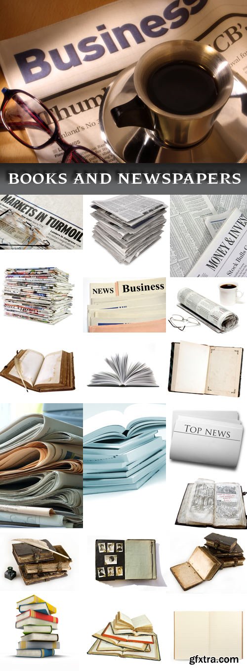 Stock photo books and newspapers Stock photo books and newspapers