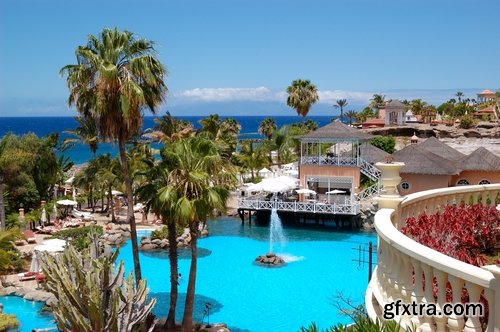Exteriors of resort hotels Stock images - 25 HQ Jpg