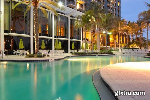 Exteriors of resort hotels Stock images - 25 HQ Jpg