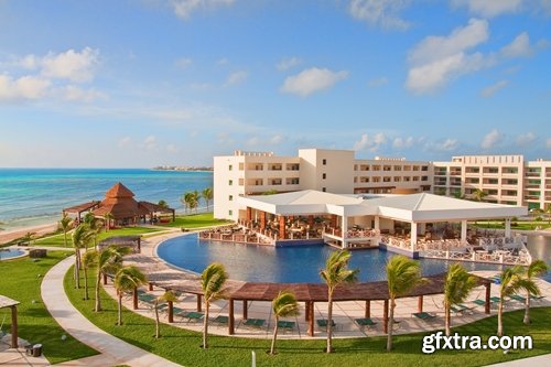 Exteriors of resort hotels Stock images - 25 HQ Jpg