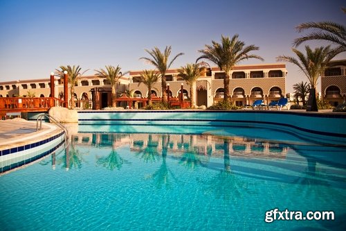 Exteriors of resort hotels Stock images - 25 HQ Jpg