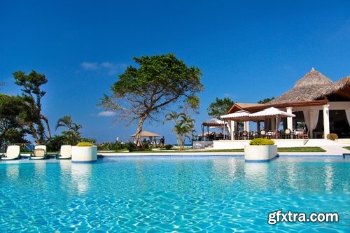 Exteriors of resort hotels Stock images - 25 HQ Jpg