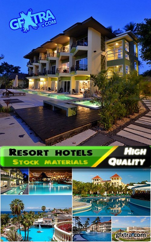 Exteriors of resort hotels Stock images - 25 HQ Jpg